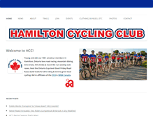 Tablet Screenshot of hamiltoncycling.com